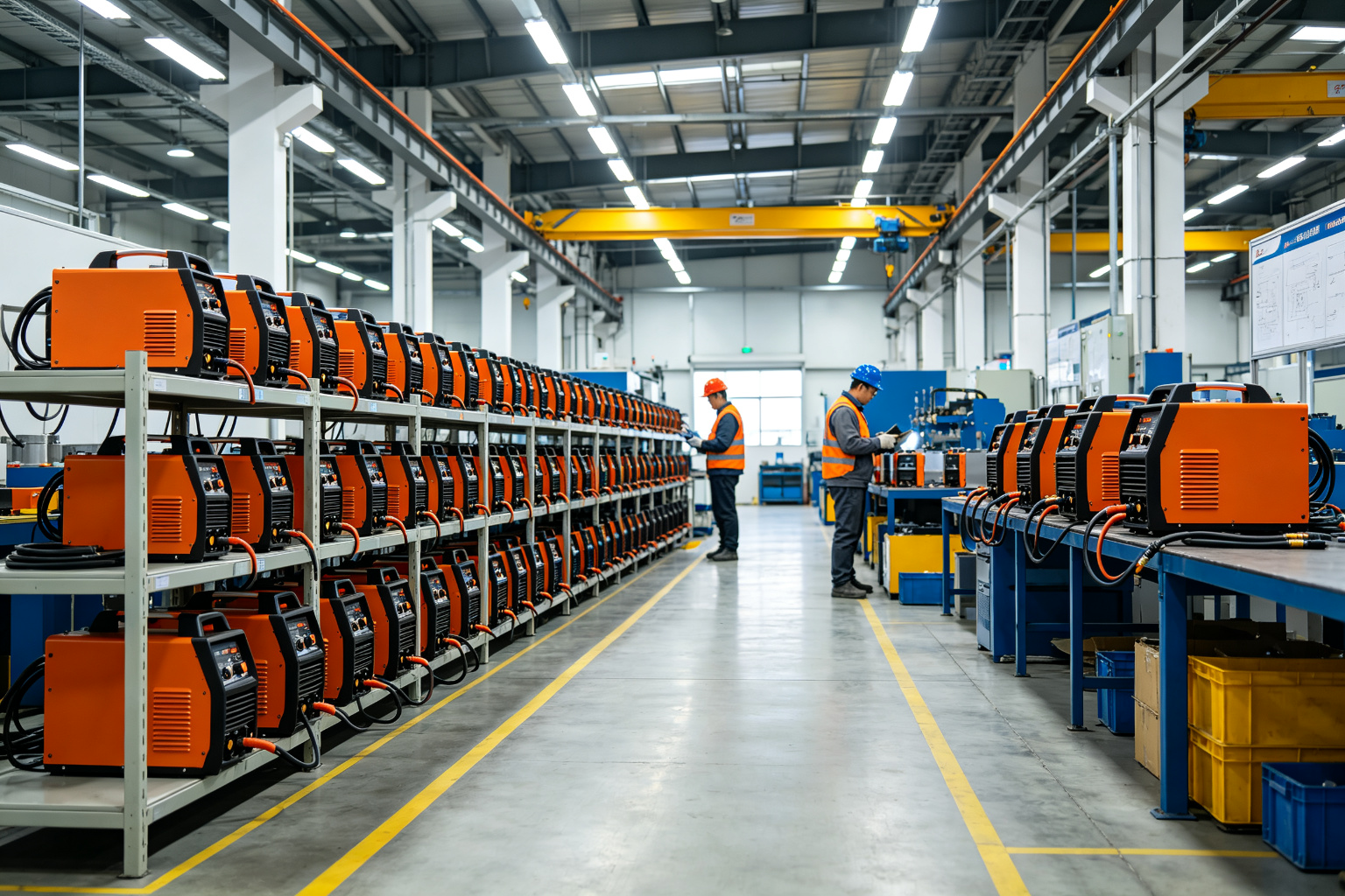 Modern welding equipment factory